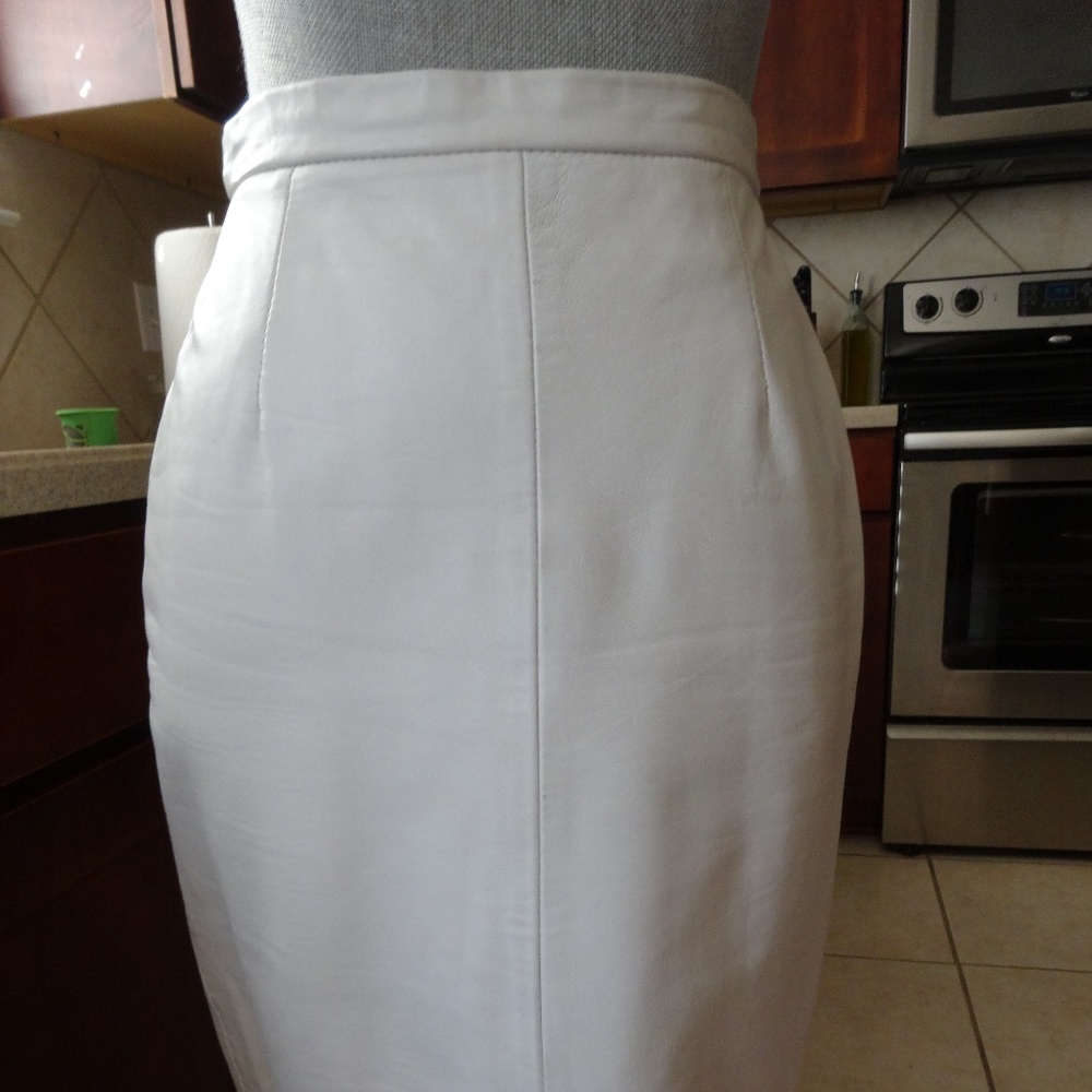 Vintage Michael Hoban Leather Skirt 5/6